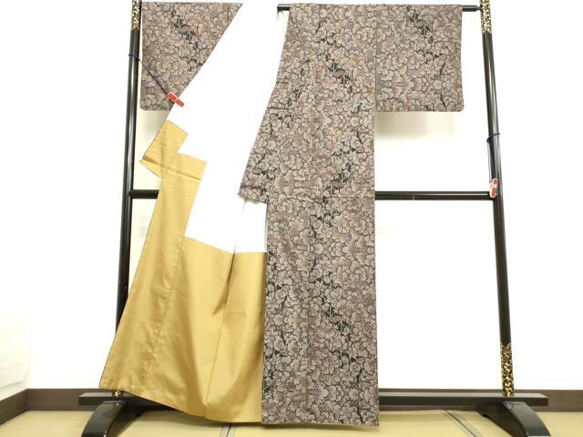 平和屋着物○本場大島紬 9マルキ 樹林文 正絹 逸品 DAAU0833tw 紬