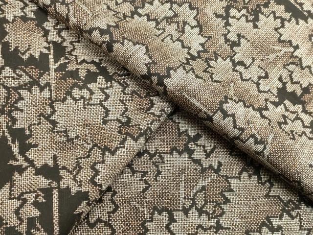 平和屋着物●本場大島紬　9マルキ　樹林文　正絹　逸品　DAAU0833tw