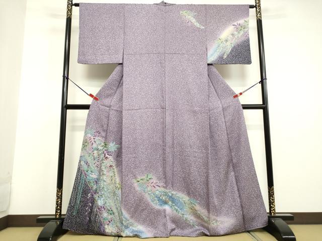 平和屋着物●訪問着　絞り　辻が花　暈し染め　金彩　正絹　逸品　DAAU0862tw