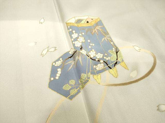 平和屋着物○本場大島紬 訪問着 カタス7マルキ 枝花文 金彩 やまと