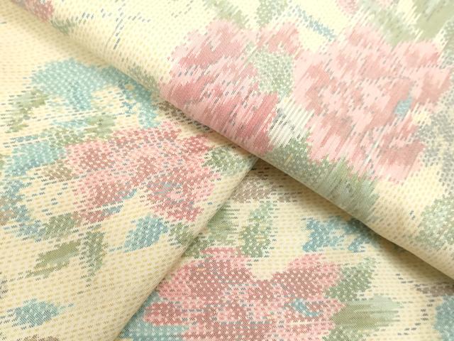 平和屋着物○本場大島紬 総絣 草花文 正絹 逸品 DAAU0931tw 紬