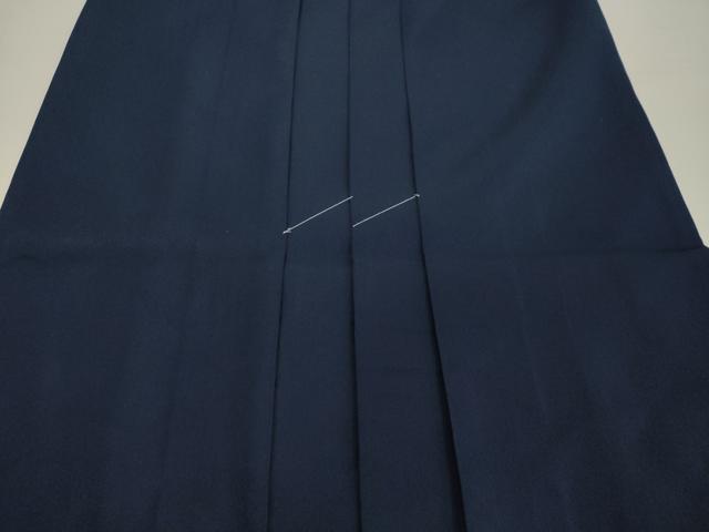 平和屋着物○女性 行灯袴 総刺繍 草花文 ミッドナイトブルー色 金銀糸