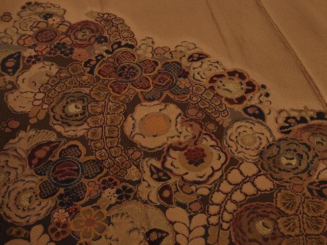 平和屋着物○前田仁仙 仁仙更紗 色留訪問着 辻が花 金彩