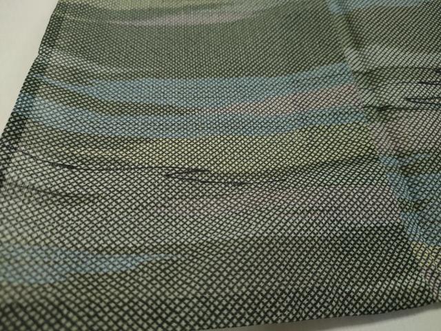 平和屋着物▽小紋 単衣 雲霞文 洗える着物 DAAU2280ud