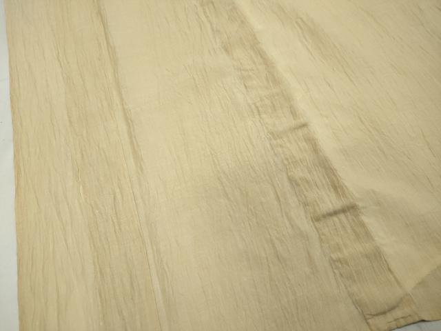 平和屋着物＊夏物　小千谷ちぢみ　蜂蜜色　麻　逸品　DAAU2311ud_3