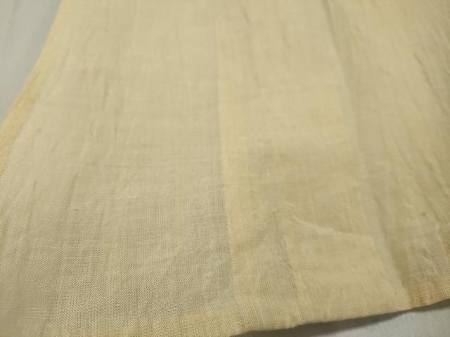 平和屋着物＊夏物　小千谷ちぢみ　蜂蜜色　麻　逸品　DAAU2311ud_6