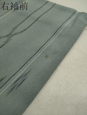 平和屋着物＊夏物　明石ちぢみ　絣文様　ロング丈　正絹　逸品　DAAU2608ud_7