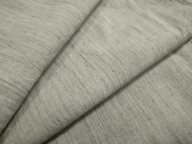 平和屋着物▽上質な紬　単衣　霞文　正絹　逸品　DAAU2656ud