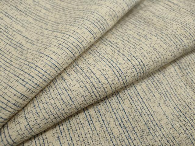 平和屋着物▽本塩沢　単衣　抽象文様　正絹　逸品　DAAU2687ud