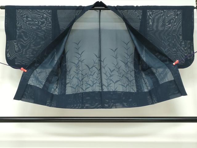 平和屋着物▽夏物 道中着 スリーシーズン 春夏秋 塵除け 紗 草葉