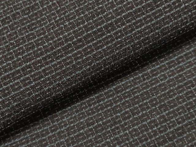 平和屋着物▽男性 単衣 本塩沢 80亀甲 総詰め 正絹 逸品 DAAU3221op 