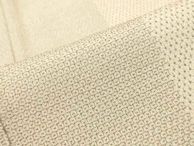 平和屋着物▽本塩沢 単衣 110亀甲 十字絣 正絹 逸品 DAAU3258op