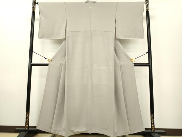 平和屋着物●上質な色無地　江戸鼠色　正絹　逸品　DAAU3940du 平和屋着物○上質な色無地 江戸鼠色 正絹 逸品 DAAU3940du