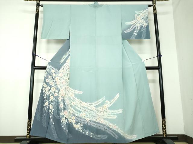 平和屋着物●訪問着　絞り　辻が花　暈し染め　正絹　逸品　DAAU5016ps