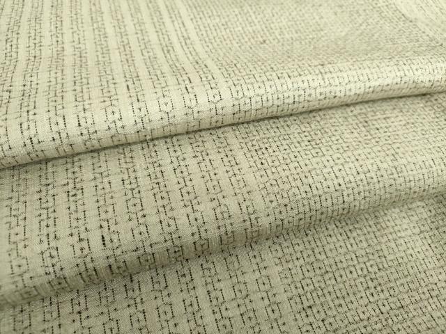 平和屋着物●本場結城紬　重要無形文化財　80亀甲　間道　正絹　逸品　DAAU5018ps