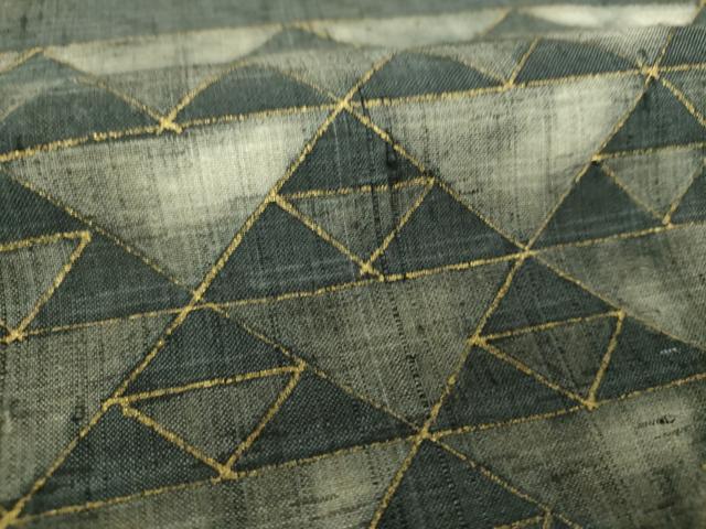 平和屋着物○訪問着 紬地 霞鱗文 金彩 正絹 逸品 DAAU5040ps