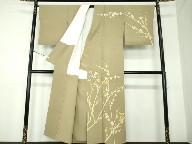 平和屋着物○本加賀友禅作家 東藤岳 訪問着 友禅 枝花文 正絹 逸品