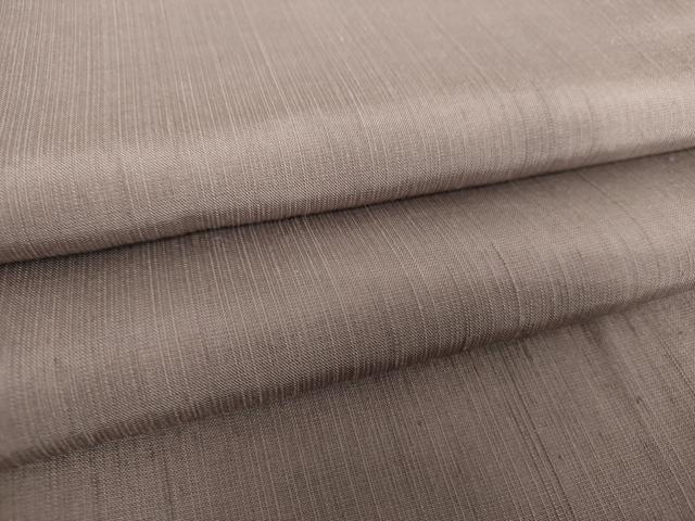 平和屋着物●上質な紬　色無地　江戸鼠色　正絹　逸品　未使用　DAAU5049ps