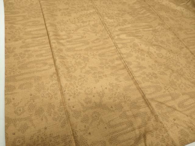 平和屋着物○結城紬 80亀甲 流水花文 正絹 逸品 DAAU5055ps