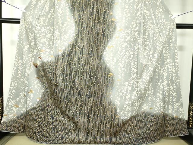 平和屋着物○訪問着 駒刺繍 松竹梅 暈し染め 金彩 正絹 逸品 DAAU5105ps