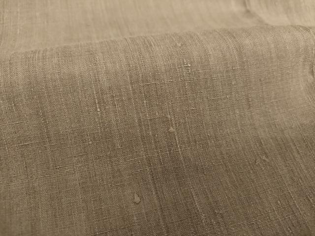 平和屋着物○結城紬 色無地 肥後煤竹色 正絹 逸品 DAAU5111ps