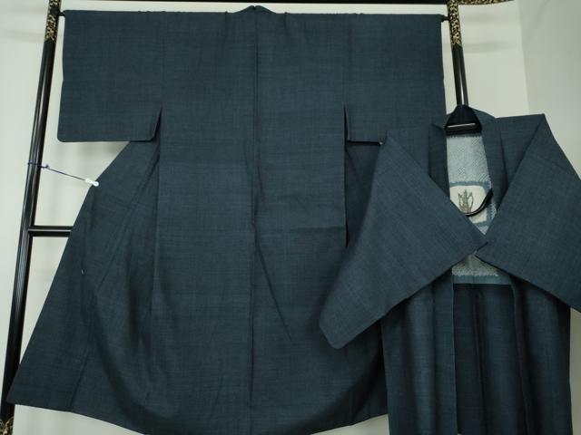 平和屋着物●男性　本場結城紬　重要無形文化財　アンサンブル　120亀甲　総詰め　正絹　逸品　DAAU5119ps