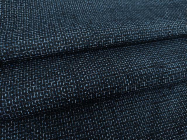 平和屋着物○男性 本場結城紬 重要無形文化財 キングサイズ 100亀甲 総