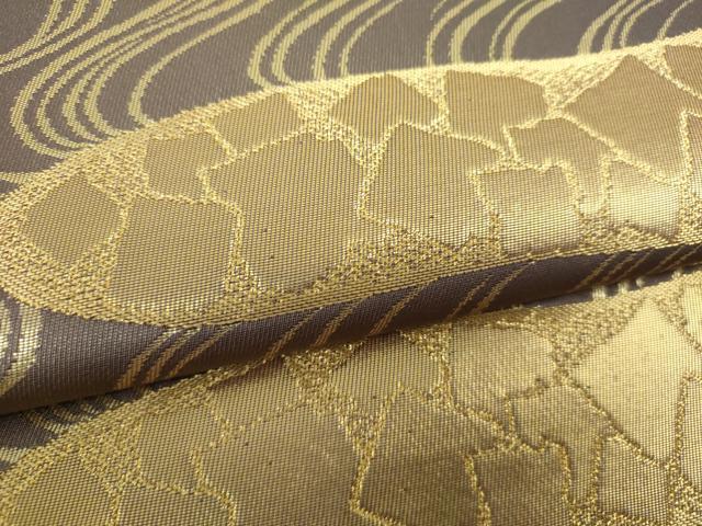 平和屋着物○西陣 川島織物 六通柄 本袋帯 流水霞箔散らし