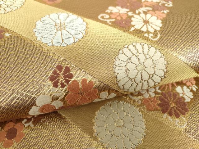 平和屋着物○西陣 川島織物 六通柄 本袋帯 唐織 花間道