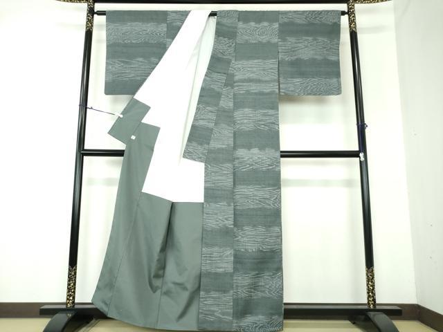 平和屋着物●銀座世きね　紬　木目文　正絹　逸品　DAAU5200ps