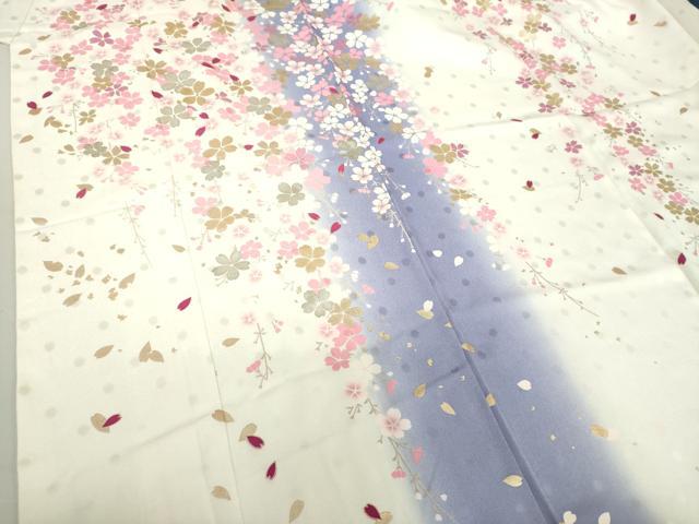 平和屋着物○豪華振袖 FINAL STAGE ラインストーン 枝垂れ桜 暈し染め