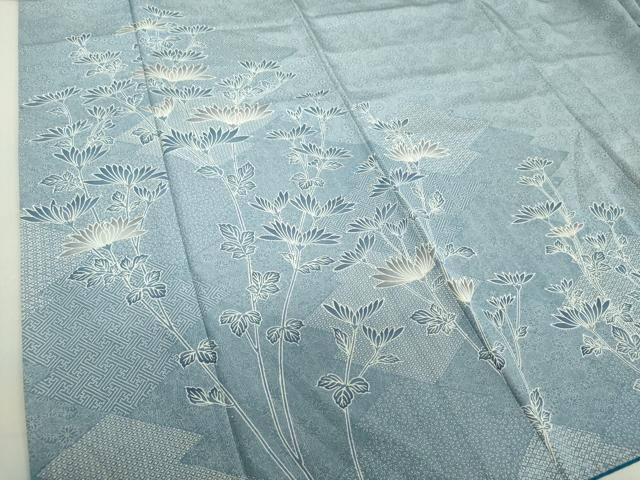 平和屋着物○江戸小紋 訪問着 松皮菱菊文 正絹 逸品 DAAU5221ps