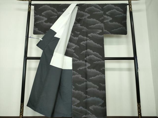 平和屋着物○本場大島紬 訪問着 雲重ね 正絹 逸品 未使用 DAAU5236ps