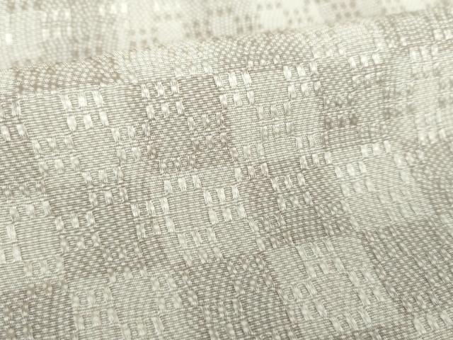 平和屋着物○京の名門 友禅 染の北川 小紋 花織 市松文様 反