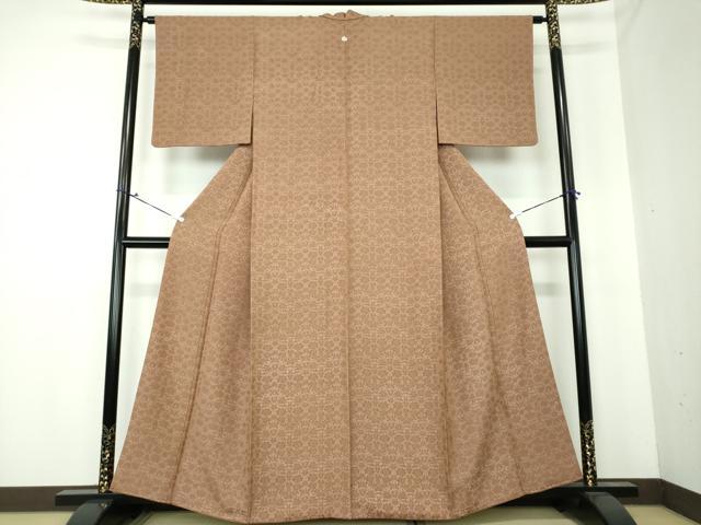 平和屋着物○銀座世きね お召 更紗花唐草文 正絹 逸品 DAAU5272ps