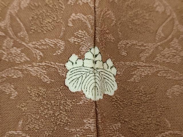 平和屋着物○銀座世きね お召 更紗花唐草文 正絹 逸品 DAAU5272ps