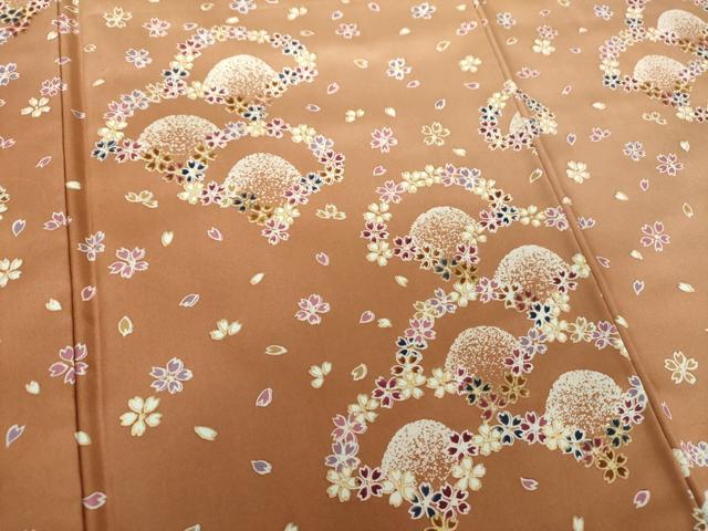 平和屋着物○本場染大島紬 訪問着 青海波花文 暈し染め