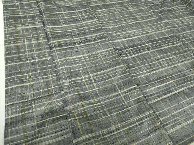 平和屋着物○上質な紬 格子 正絹 逸品 DAAU5286ps