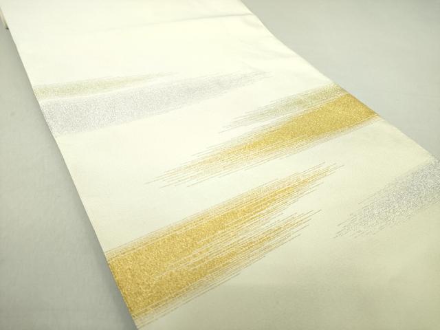 平和屋着物●西陣　川島織物　爪掻き本綴れ　八寸名古屋帯　霞文　金銀糸　正絹　逸品　DAAU5335ps 平和屋着物○西陣 川島織物 爪掻き本綴れ 八寸名古屋帯 霞文 金銀糸