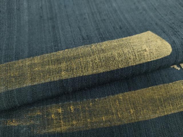 平和屋着物▽中国三大刺繍　相良刺繍　太鼓柄袋帯　紬地　スリーシーズン帯　春　夏　秋　蟹　金彩　正絹　逸品　DAAU5413ps_2