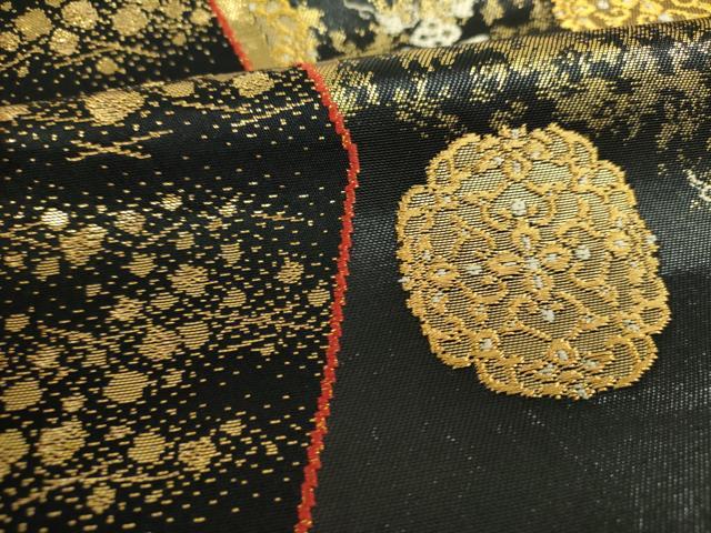 平和屋着物○西陣の名門 加納幸謹製 六通柄袋帯 松皮