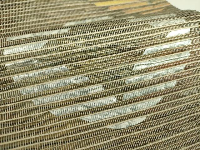 平和屋着物○六通柄袋帯 作家物 七宝文 金銀糸 正絹 逸品