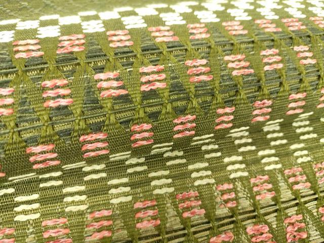 平和屋着物▽八寸名古屋帯 スリーシーズン帯 春 夏 秋 もじり織 横段文