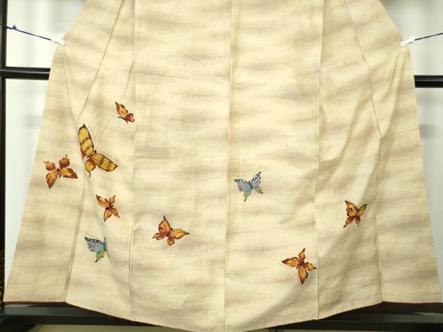 平和屋着物□上質な紬 舞牡丹菊文 正絹 逸品 未使用 CAAS1159ng