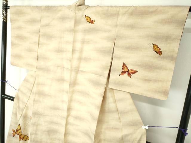 平和屋着物□上質な紬 舞牡丹菊文 正絹 逸品 未使用 CAAS1159ng