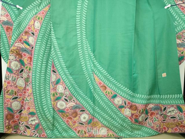 平和屋着物○伝統工芸士 水野保 保辻が花染 訪問着 辻が花 絞り