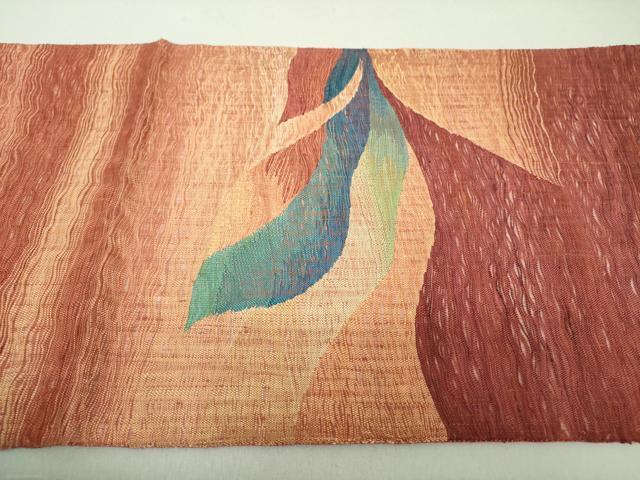 平和屋着物○太鼓柄袋帯 スリーシーズン帯 春 夏 秋 紬地 すくい