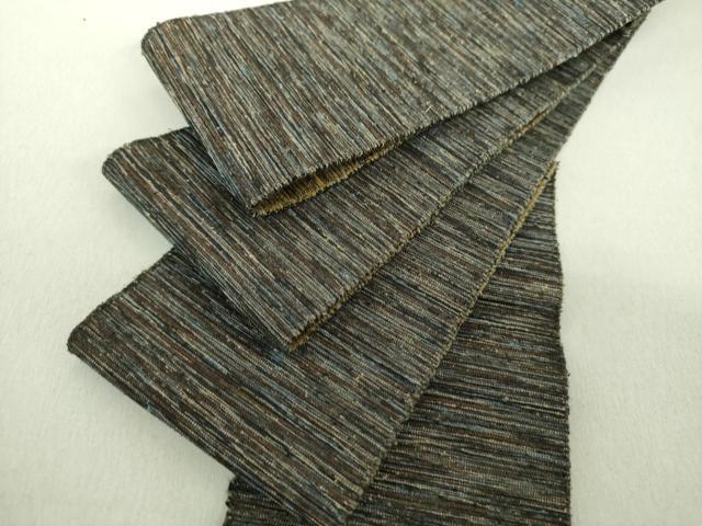 平和屋着物●男性　本場筑前博多織　両面　角帯　横段霞　正絹　逸品　未使用　DAAU5525ps