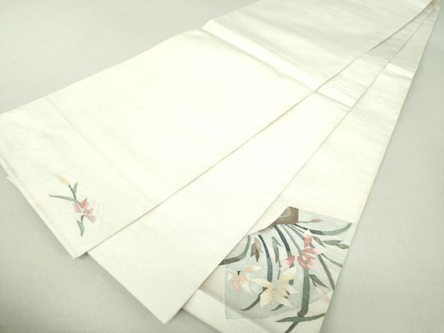 平和屋着物●太鼓柄袋帯　地紙花文　銀糸　正絹　逸品　DAAU5562ps 平和屋着物○太鼓柄袋帯 地紙花文 銀糸 正絹 逸品 DAAU5562ps 平和屋