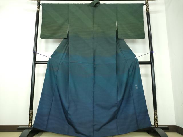 平和屋着物○石川県指定無形文化財 牛首紬 白山工房 手織り 訪問